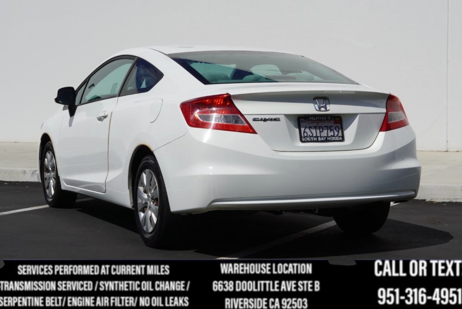 2012 Honda Civic Cpe LX 2dr Auto LX, available for sale in Riverside, California | Big Timin Motors LLC. Riverside, California 2012 Honda Civic Cpe LX 2dr Auto LX, available for sale in Riverside, California | Big Timin Motors LLC. Riverside, California