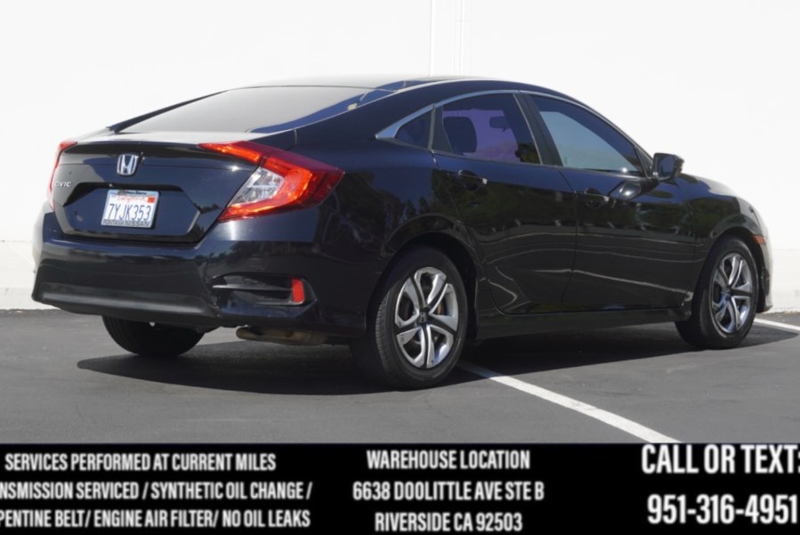 2017 Honda Civic Sedan LX (BLACK INTERIOR) LX (BACK UP CAM) (BLUETOOTH), available for sale in Riverside, California | Big Timin Motors LLC. Riverside, California 2017 Honda Civic Sedan LX (BLACK INTERIOR) LX (BACK UP CAM) (BLUETOOTH), available for sale in Riverside, California | Big Timin Motors LLC. Riverside, California