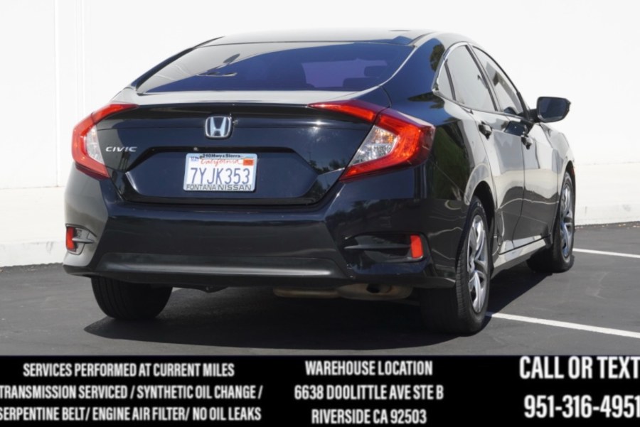 2017 Honda Civic Sedan LX (BLACK INTERIOR) LX (BACK UP CAM) (BLUETOOTH), available for sale in Riverside, California | Big Timin Motors LLC. Riverside, California 2017 Honda Civic Sedan LX (BLACK INTERIOR) LX (BACK UP CAM) (BLUETOOTH), available for sale in Riverside, California | Big Timin Motors LLC. Riverside, California
