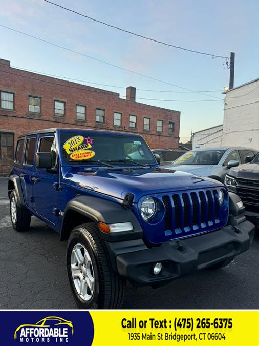 2018 Jeep Wrangler Unlimited Sport S 4x4, available for sale in Bridgeport, Connecticut | Affordable Motors 2 LLC. Bridgeport, Connecticut 2018 Jeep Wrangler Unlimited Sport S 4x4, available for sale in Bridgeport, Connecticut | Affordable Motors 2 LLC. Bridgeport, Connecticut