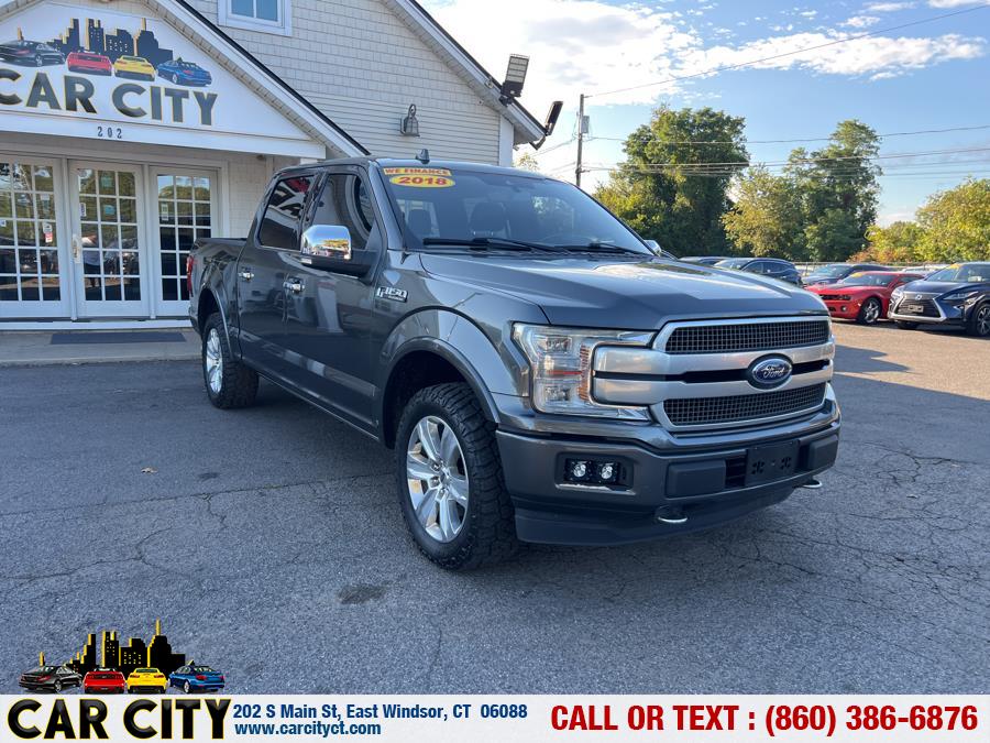 2018 Ford F-150 Platinum 4WD SuperCrew 5.5'' Box, available for sale in East Windsor, Connecticut | Car City LLC. East Windsor, Connecticut 2018 Ford F-150 Platinum 4WD SuperCrew 5.5'' Box, available for sale in East Windsor, Connecticut | Car City LLC. East Windsor, Connecticut