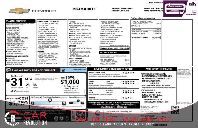 2024 Chevrolet Malibu LT, available for sale in Avenel, New Jersey | Car Revolution. Avenel, New Jersey 2024 Chevrolet Malibu LT, available for sale in Avenel, New Jersey | Car Revolution. Avenel, New Jersey