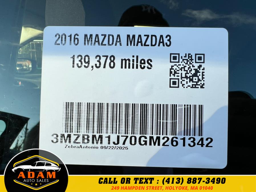 2016 Mazda Mazda3 5dr HB Auto i Sport, available for sale in Holyoke, Massachusetts | Adam Auto Sales. Holyoke, Massachusetts 2016 Mazda Mazda3 5dr HB Auto i Sport, available for sale in Holyoke, Massachusetts | Adam Auto Sales. Holyoke, Massachusetts