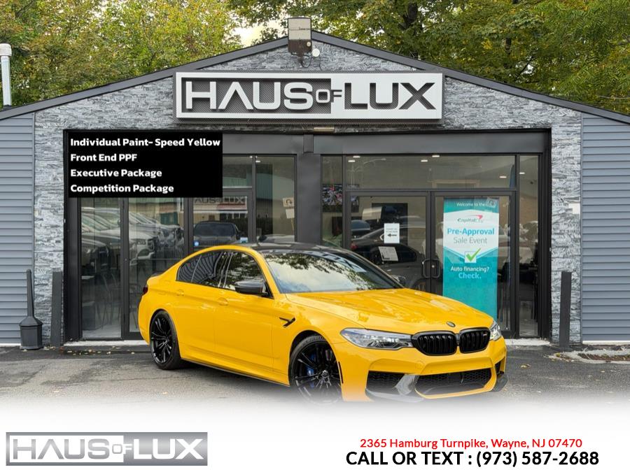 2020 BMW M5 Individual Speed Yellow Competition Sedan, available for sale in Wayne, New Jersey | Haus of Lux. Wayne, New Jersey 2020 BMW M5 Individual Speed Yellow Competition Sedan, available for sale in Wayne, New Jersey | Haus of Lux. Wayne, New Jersey