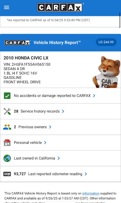 2010 Honda Civic Sdn 4dr Auto LX, available for sale in Riverside, California | Big Timin Motors LLC. Riverside, California 2010 Honda Civic Sdn 4dr Auto LX, available for sale in Riverside, California | Big Timin Motors LLC. Riverside, California
