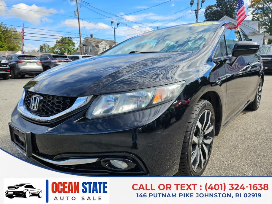2015 Honda Civic Sedan 4dr CVT EX-L w/Navi, available for sale in Johnston, Rhode Island | Ocean State Auto Sales. Johnston, Rhode Island 2015 Honda Civic Sedan 4dr CVT EX-L w/Navi, available for sale in Johnston, Rhode Island | Ocean State Auto Sales. Johnston, Rhode Island