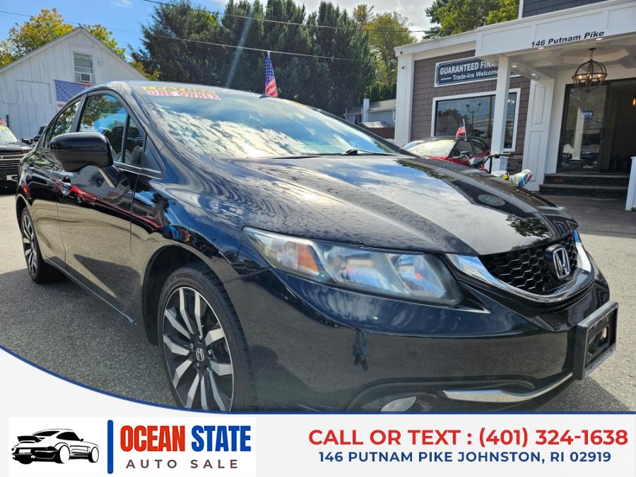 2015 Honda Civic Sedan 4dr CVT EX-L w/Navi, available for sale in Johnston, Rhode Island | Ocean State Auto Sales. Johnston, Rhode Island 2015 Honda Civic Sedan 4dr CVT EX-L w/Navi, available for sale in Johnston, Rhode Island | Ocean State Auto Sales. Johnston, Rhode Island