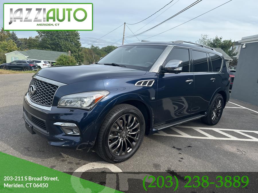 2016 INFINITI QX80 4WD 4dr, available for sale in Meriden, Connecticut | Jazzi Auto Sales LLC. Meriden, Connecticut 2016 INFINITI QX80 4WD 4dr, available for sale in Meriden, Connecticut | Jazzi Auto Sales LLC. Meriden, Connecticut