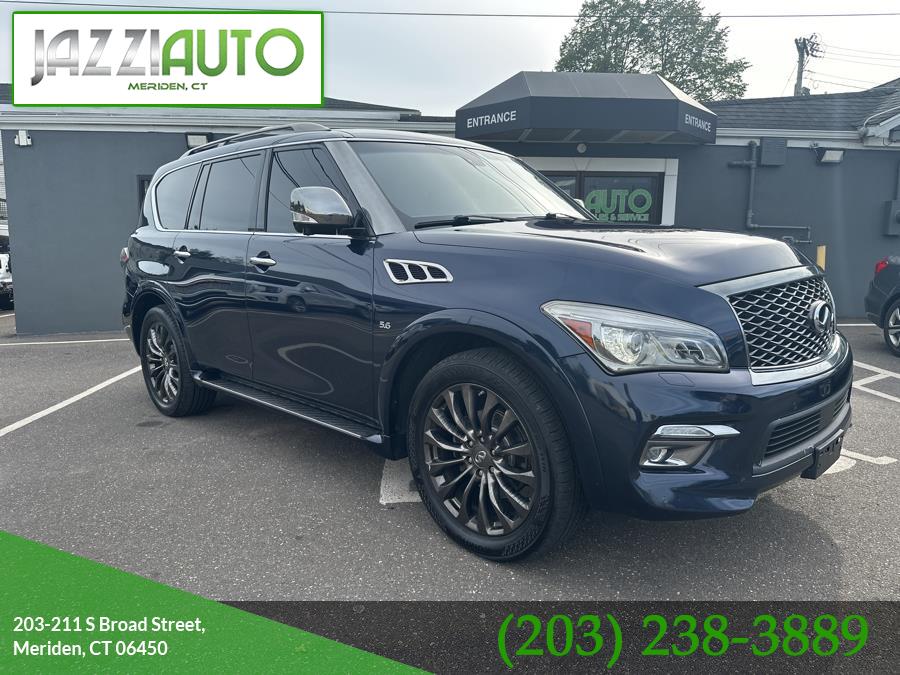 2016 INFINITI QX80 4WD 4dr, available for sale in Meriden, Connecticut | Jazzi Auto Sales LLC. Meriden, Connecticut 2016 INFINITI QX80 4WD 4dr, available for sale in Meriden, Connecticut | Jazzi Auto Sales LLC. Meriden, Connecticut