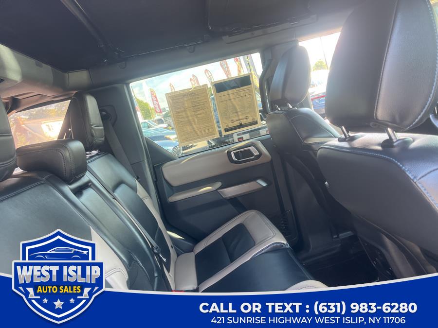 2022 Ford Bronco Wildtrak 4 Door Advanced 4x4, available for sale in West Islip, New York | West Islip Auto Sales. West Islip, New York 2022 Ford Bronco Wildtrak 4 Door Advanced 4x4, available for sale in West Islip, New York | West Islip Auto Sales. West Islip, New York