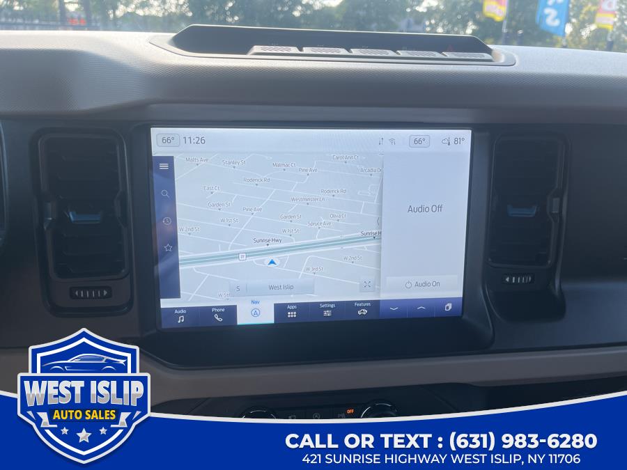 2022 Ford Bronco Wildtrak 4 Door Advanced 4x4, available for sale in West Islip, New York | West Islip Auto Sales. West Islip, New York 2022 Ford Bronco Wildtrak 4 Door Advanced 4x4, available for sale in West Islip, New York | West Islip Auto Sales. West Islip, New York