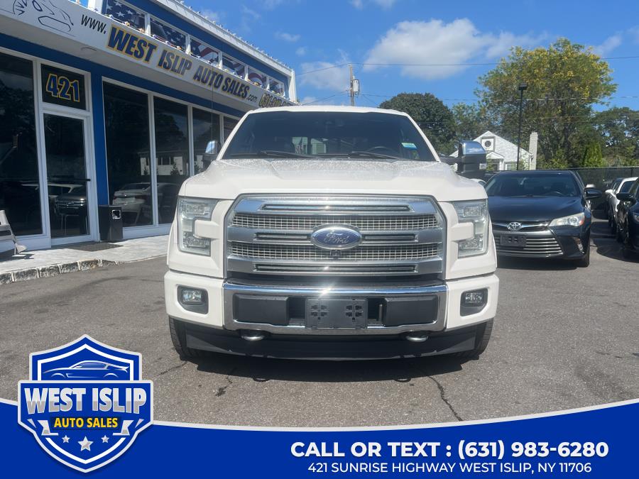 2015 Ford F-150 4WD SuperCrew 145" Platinum, available for sale in West Islip, New York | West Islip Auto Sales. West Islip, New York 2015 Ford F-150 4WD SuperCrew 145" Platinum, available for sale in West Islip, New York | West Islip Auto Sales. West Islip, New York