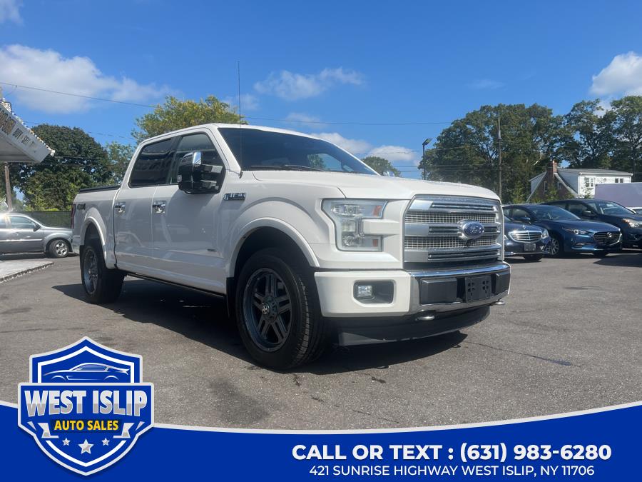 2015 Ford F-150 4WD SuperCrew 145" Platinum, available for sale in West Islip, New York | West Islip Auto Sales. West Islip, New York 2015 Ford F-150 4WD SuperCrew 145" Platinum, available for sale in West Islip, New York | West Islip Auto Sales. West Islip, New York