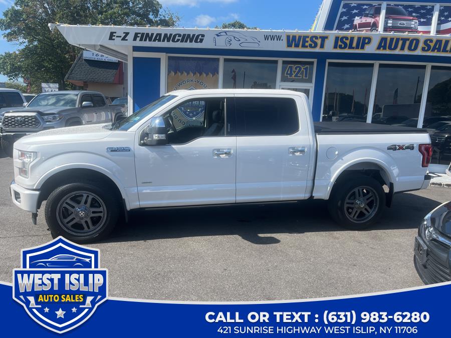 2015 Ford F-150 4WD SuperCrew 145" Platinum, available for sale in West Islip, New York | West Islip Auto Sales. West Islip, New York 2015 Ford F-150 4WD SuperCrew 145" Platinum, available for sale in West Islip, New York | West Islip Auto Sales. West Islip, New York