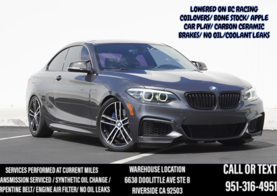 2018 F22 BMW B58 M240i (BC RACING SUSPENSION) (HARMOM KARDONS) C.C.BRAKES, available for sale in Riverside, California | Big Timin Motors LLC. Riverside, California 2018 F22 BMW B58 M240i (BC RACING SUSPENSION) (HARMOM KARDONS) C.C.BRAKES, available for sale in Riverside, California | Big Timin Motors LLC. Riverside, California