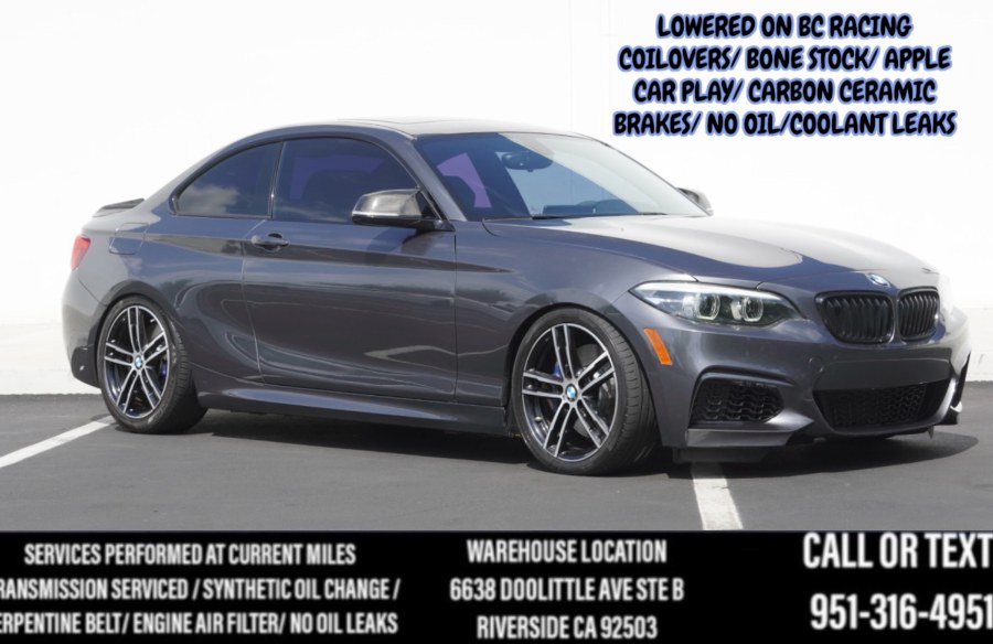 2018 F22 BMW B58 M240i (BC RACING SUSPENSION) (HARMOM KARDONS) C.C.BRAKES, available for sale in Riverside, California | Big Timin Motors LLC. Riverside, California 2018 F22 BMW B58 M240i (BC RACING SUSPENSION) (HARMOM KARDONS) C.C.BRAKES, available for sale in Riverside, California | Big Timin Motors LLC. Riverside, California