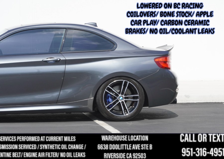 2018 F22 BMW B58 M240i (BC RACING SUSPENSION) (HARMOM KARDONS) C.C.BRAKES, available for sale in Riverside, California | Big Timin Motors LLC. Riverside, California 2018 F22 BMW B58 M240i (BC RACING SUSPENSION) (HARMOM KARDONS) C.C.BRAKES, available for sale in Riverside, California | Big Timin Motors LLC. Riverside, California