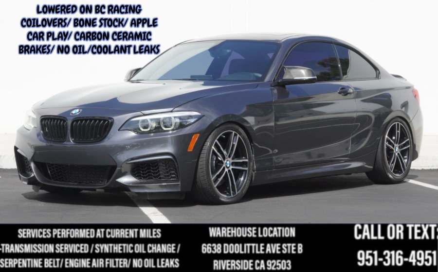 2018 F22 BMW B58 M240i (BC RACING SUSPENSION) (HARMOM KARDONS) C.C.BRAKES, available for sale in Riverside, California | Big Timin Motors LLC. Riverside, California 2018 F22 BMW B58 M240i (BC RACING SUSPENSION) (HARMOM KARDONS) C.C.BRAKES, available for sale in Riverside, California | Big Timin Motors LLC. Riverside, California
