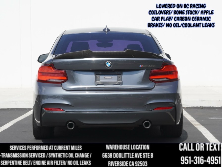 2018 F22 BMW B58 M240i (BC RACING SUSPENSION) (HARMOM KARDONS) C.C.BRAKES, available for sale in Riverside, California | Big Timin Motors LLC. Riverside, California 2018 F22 BMW B58 M240i (BC RACING SUSPENSION) (HARMOM KARDONS) C.C.BRAKES, available for sale in Riverside, California | Big Timin Motors LLC. Riverside, California