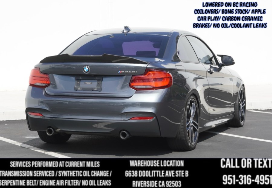 2018 F22 BMW B58 M240i (BC RACING SUSPENSION) (HARMOM KARDONS) C.C.BRAKES, available for sale in Riverside, California | Big Timin Motors LLC. Riverside, California 2018 F22 BMW B58 M240i (BC RACING SUSPENSION) (HARMOM KARDONS) C.C.BRAKES, available for sale in Riverside, California | Big Timin Motors LLC. Riverside, California