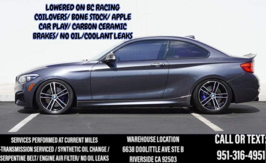 2018 F22 BMW B58 M240i (BC RACING SUSPENSION) (HARMOM KARDONS) C.C.BRAKES, available for sale in Riverside, California | Big Timin Motors LLC. Riverside, California 2018 F22 BMW B58 M240i (BC RACING SUSPENSION) (HARMOM KARDONS) C.C.BRAKES, available for sale in Riverside, California | Big Timin Motors LLC. Riverside, California