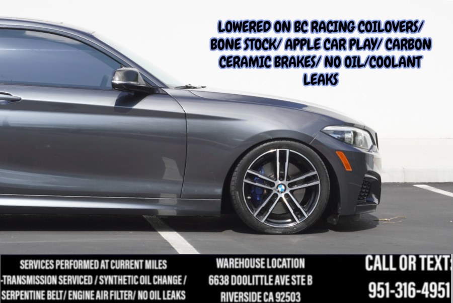 2018 F22 BMW B58 M240i (BC RACING SUSPENSION) (HARMOM KARDONS) C.C.BRAKES, available for sale in Riverside, California | Big Timin Motors LLC. Riverside, California 2018 F22 BMW B58 M240i (BC RACING SUSPENSION) (HARMOM KARDONS) C.C.BRAKES, available for sale in Riverside, California | Big Timin Motors LLC. Riverside, California