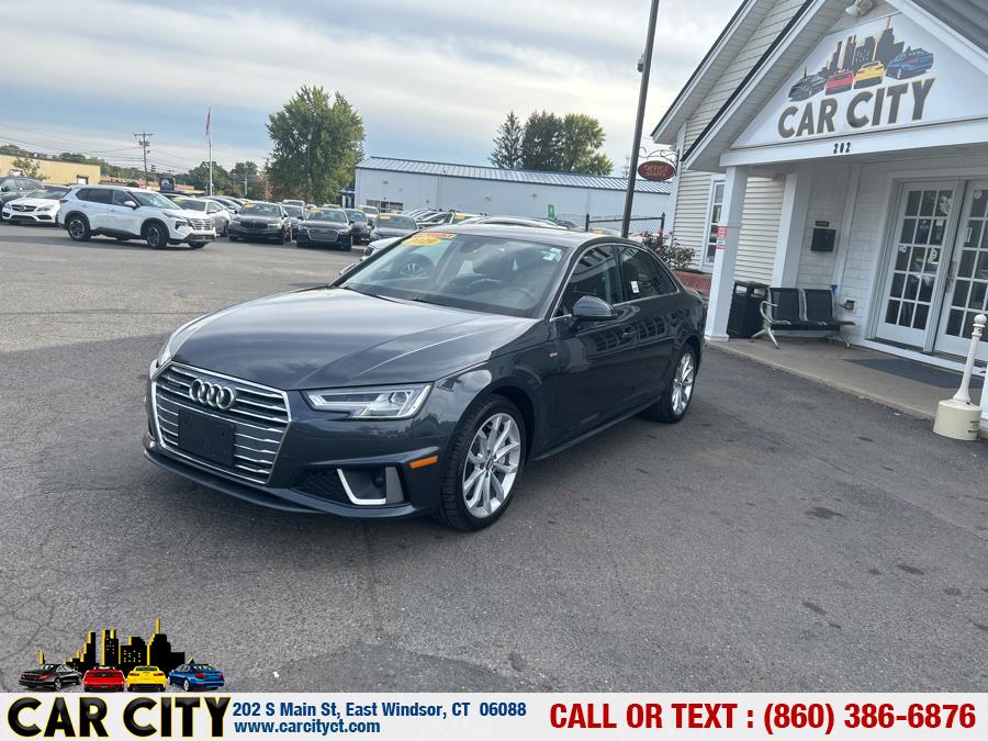 2019 Audi A4 Premium Plus 45 TFSI quattro, available for sale in East Windsor, Connecticut | Car City LLC. East Windsor, Connecticut 2019 Audi A4 Premium Plus 45 TFSI quattro, available for sale in East Windsor, Connecticut | Car City LLC. East Windsor, Connecticut