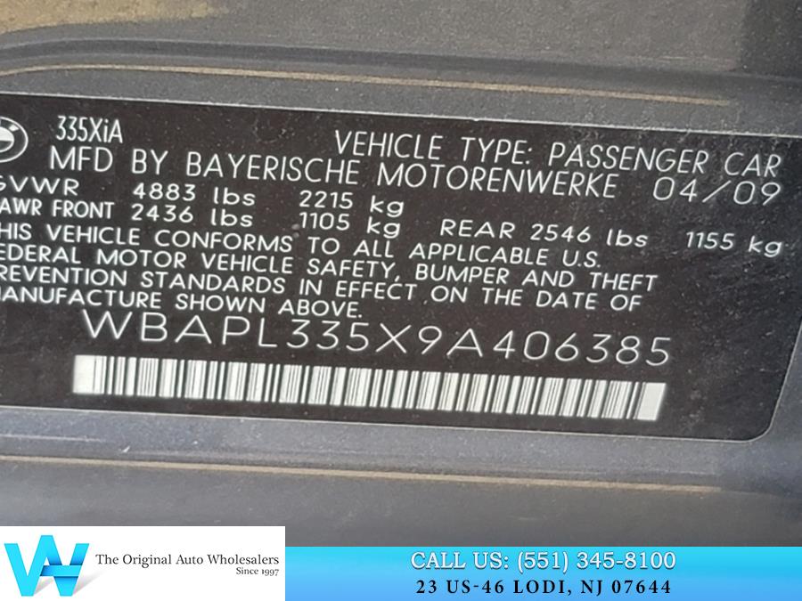 2009 BMW 3 Series 4dr Sdn 335i xDrive AWD, available for sale in Lodi, New Jersey | AW Auto & Truck Wholesalers, Inc. Lodi, New Jersey 2009 BMW 3 Series 4dr Sdn 335i xDrive AWD, available for sale in Lodi, New Jersey | AW Auto & Truck Wholesalers, Inc. Lodi, New Jersey