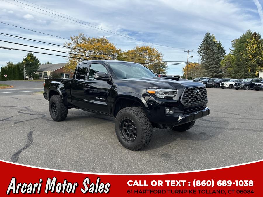 2021 Toyota Tacoma 4WD TRD Sport Access Cab 6'' Bed V6 AT (Natl), available for sale in Tolland, Connecticut | Arcari Motor Sales. Tolland, Connecticut 2021 Toyota Tacoma 4WD TRD Sport Access Cab 6'' Bed V6 AT (Natl), available for sale in Tolland, Connecticut | Arcari Motor Sales. Tolland, Connecticut