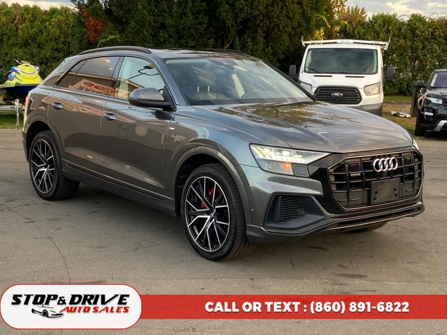 2020 Audi Q8 Premium Plus 55 TFSI quattro, available for sale in East Windsor, Connecticut | Stop & Drive Auto Sales. East Windsor, Connecticut 2020 Audi Q8 Premium Plus 55 TFSI quattro, available for sale in East Windsor, Connecticut | Stop & Drive Auto Sales. East Windsor, Connecticut