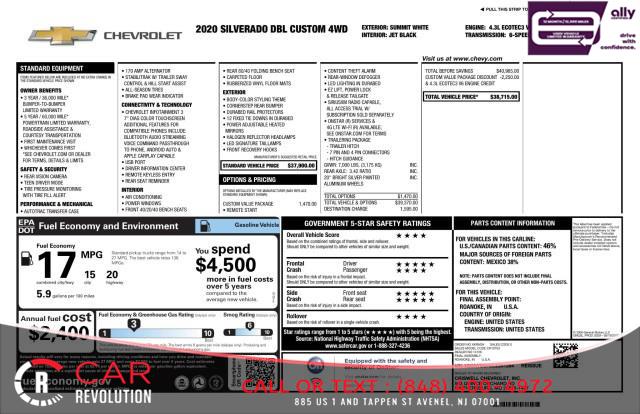 2020 Chevrolet Silverado 1500 Custom 4WD DOUBLE CAB 147'', available for sale in Avenel, New Jersey | Car Revolution. Avenel, New Jersey 2020 Chevrolet Silverado 1500 Custom 4WD DOUBLE CAB 147'', available for sale in Avenel, New Jersey | Car Revolution. Avenel, New Jersey