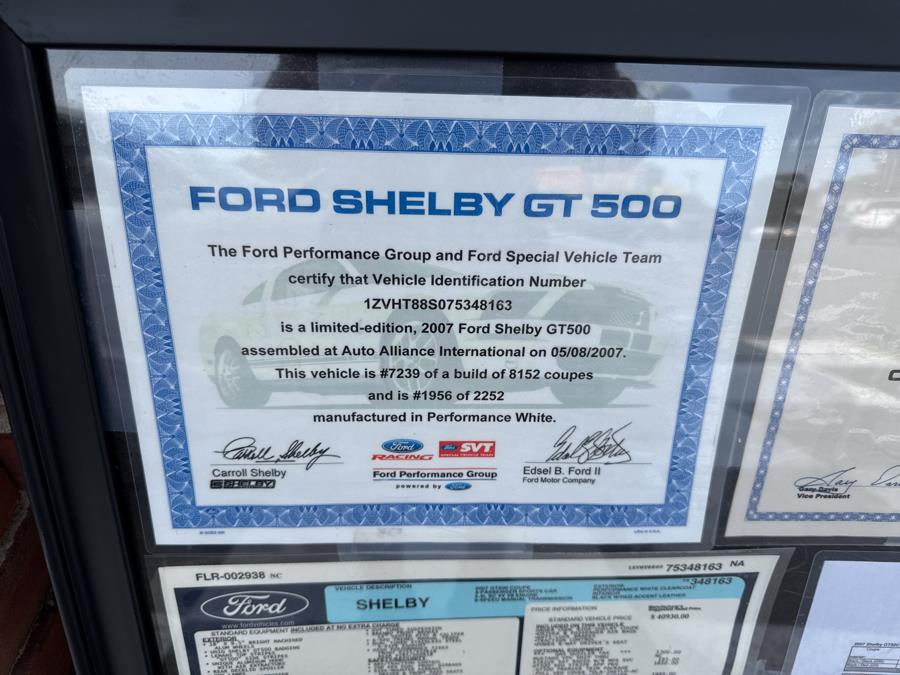 2007 Ford Mustang 2dr Cpe Shelby GT500, available for sale in Waterbury, Connecticut | National Auto Brokers, Inc.. Waterbury, Connecticut 2007 Ford Mustang 2dr Cpe Shelby GT500, available for sale in Waterbury, Connecticut | National Auto Brokers, Inc.. Waterbury, Connecticut