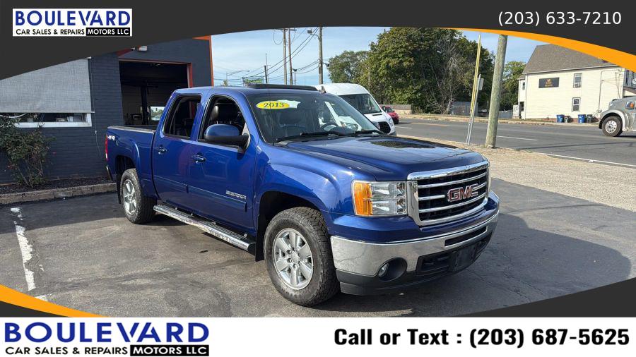 2013 GMC Sierra 1500 Crew Cab SLT Pickup 4D 5 3/4 ft, available for sale in New Haven, Connecticut | Boulevard Motors LLC. New Haven, Connecticut 2013 GMC Sierra 1500 Crew Cab SLT Pickup 4D 5 3/4 ft, available for sale in New Haven, Connecticut | Boulevard Motors LLC. New Haven, Connecticut