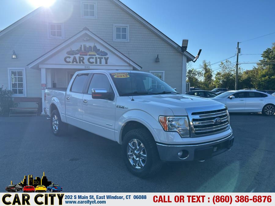 2013 Ford F-150 4WD SuperCrew 145" Lariat, available for sale in East Windsor, Connecticut | Car City LLC. East Windsor, Connecticut 2013 Ford F-150 4WD SuperCrew 145" Lariat, available for sale in East Windsor, Connecticut | Car City LLC. East Windsor, Connecticut