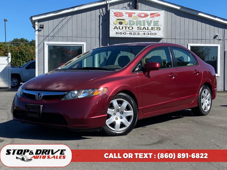 2007 Honda Civic Sdn 4dr AT LX, available for sale in East Windsor, Connecticut | Stop & Drive Auto Sales. East Windsor, Connecticut 2007 Honda Civic Sdn 4dr AT LX, available for sale in East Windsor, Connecticut | Stop & Drive Auto Sales. East Windsor, Connecticut