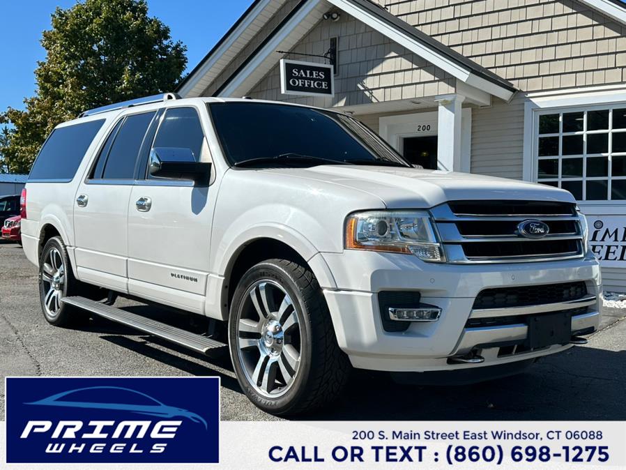 2015 Ford Expedition EL 4WD 4dr Platinum, available for sale in East Windsor, Connecticut | Prime Wheels. East Windsor, Connecticut