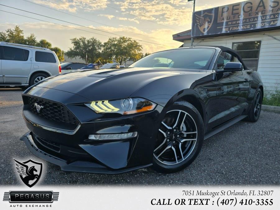 2018 Ford Mustang EcoBoost Premium Convertible, available for sale in Orlando, Florida | Pegasus Auto Exchange. Orlando, Florida