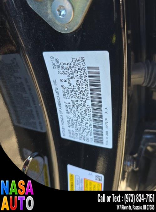 2019 Honda Accord Sedan LX 1.5T CVT, available for sale in Passaic, New Jersey | Nasa Auto. Passaic, New Jersey 2019 Honda Accord Sedan LX 1.5T CVT, available for sale in Passaic, New Jersey | Nasa Auto. Passaic, New Jersey