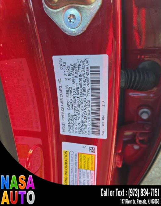 2018 Honda Accord Sedan Sport 1.5T CVT, available for sale in Passaic, New Jersey | Nasa Auto. Passaic, New Jersey 2018 Honda Accord Sedan Sport 1.5T CVT, available for sale in Passaic, New Jersey | Nasa Auto. Passaic, New Jersey