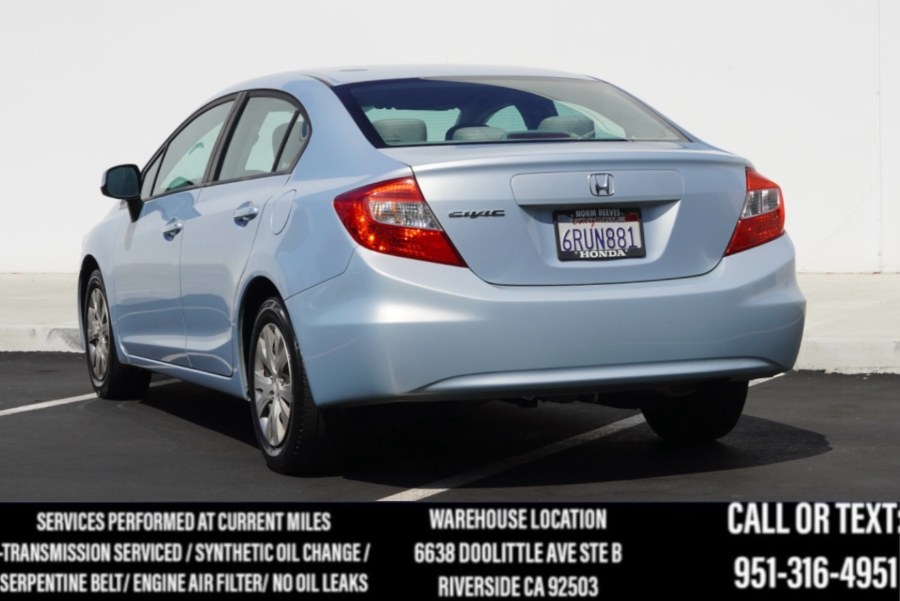 2012 Honda Civic Sdn LX 4dr Auto, available for sale in Riverside, California | Big Timin Motors LLC. Riverside, California 2012 Honda Civic Sdn LX 4dr Auto, available for sale in Riverside, California | Big Timin Motors LLC. Riverside, California