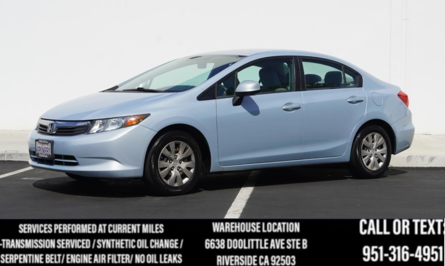 2012 Honda Civic Sdn LX 4dr Auto, available for sale in Riverside, California | Big Timin Motors LLC. Riverside, California 2012 Honda Civic Sdn LX 4dr Auto, available for sale in Riverside, California | Big Timin Motors LLC. Riverside, California