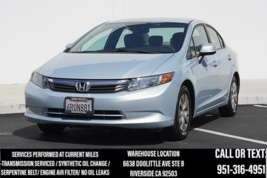 2012 Honda Civic Sdn LX 4dr Auto, available for sale in Riverside, California | Big Timin Motors LLC. Riverside, California 2012 Honda Civic Sdn LX 4dr Auto, available for sale in Riverside, California | Big Timin Motors LLC. Riverside, California