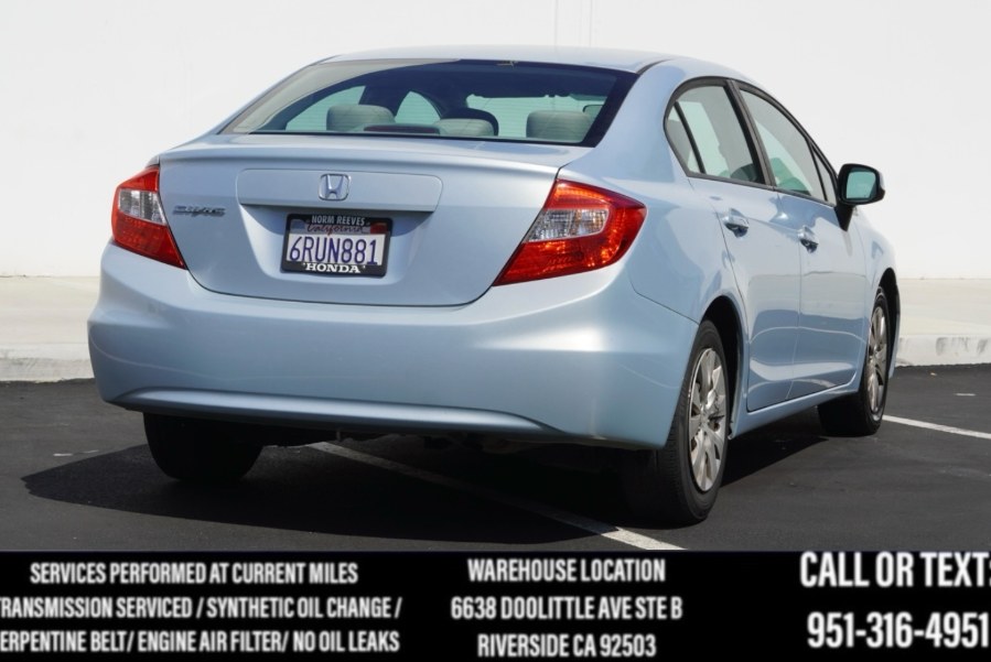 2012 Honda Civic Sdn LX 4dr Auto, available for sale in Riverside, California | Big Timin Motors LLC. Riverside, California 2012 Honda Civic Sdn LX 4dr Auto, available for sale in Riverside, California | Big Timin Motors LLC. Riverside, California