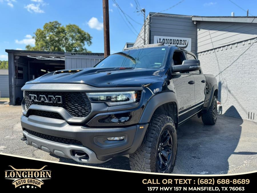 2023 Ram 1500 TRX 4x4 Crew Cab 5''7" Box, available for sale in Mansfield, Texas | Longhorn Auto Group. Mansfield, Texas 2023 Ram 1500 TRX 4x4 Crew Cab 5''7" Box, available for sale in Mansfield, Texas | Longhorn Auto Group. Mansfield, Texas