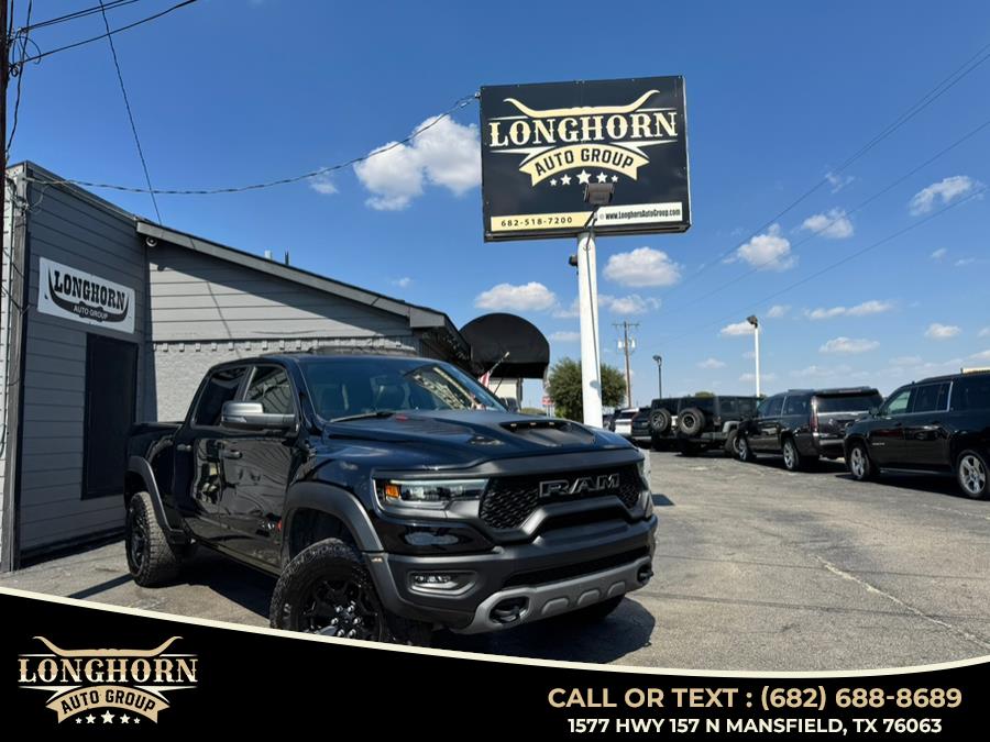 2023 Ram 1500 TRX 4x4 Crew Cab 5''7" Box, available for sale in Mansfield, Texas | Longhorn Auto Group. Mansfield, Texas 2023 Ram 1500 TRX 4x4 Crew Cab 5''7" Box, available for sale in Mansfield, Texas | Longhorn Auto Group. Mansfield, Texas