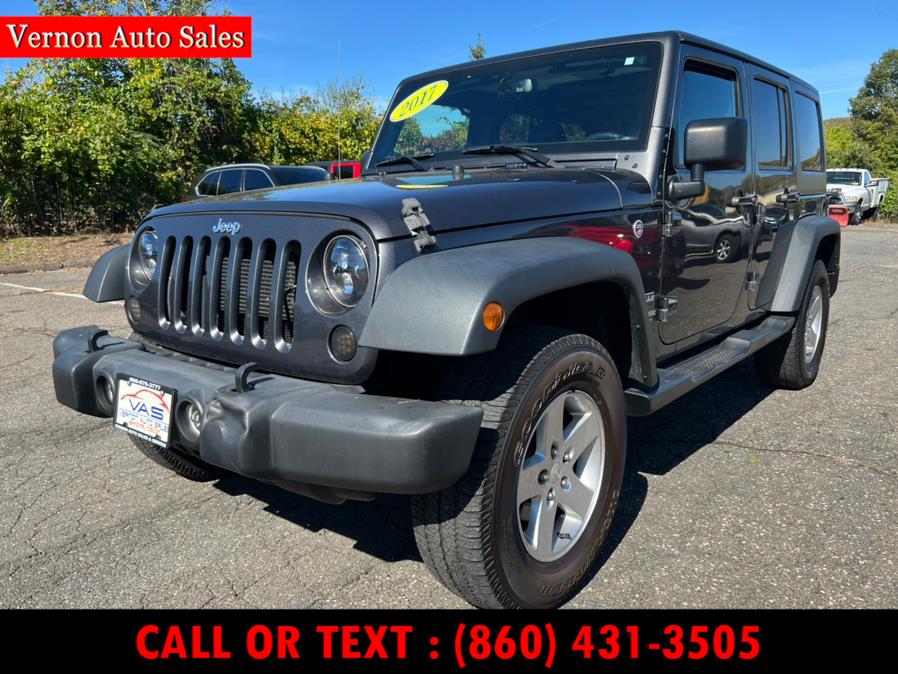 Used 2017 Jeep Wrangler Unlimited in Manchester, Connecticut | Vernon Auto Sale & Service. Manchester, Connecticut