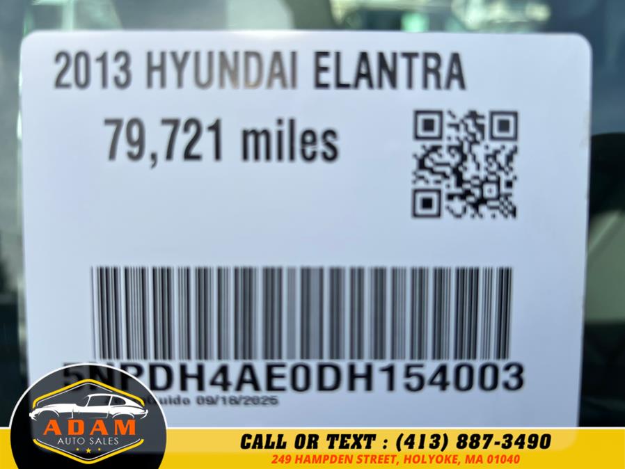 2013 Hyundai Elantra 4dr Sdn Auto GLS, available for sale in Holyoke, Massachusetts | Adam Auto Sales. Holyoke, Massachusetts 2013 Hyundai Elantra 4dr Sdn Auto GLS, available for sale in Holyoke, Massachusetts | Adam Auto Sales. Holyoke, Massachusetts
