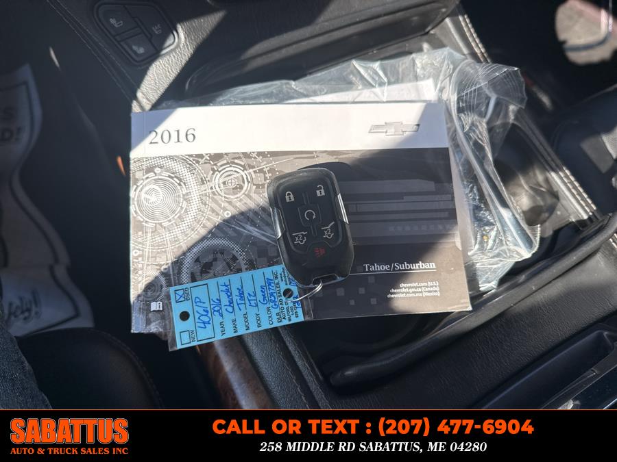2016 Chevrolet Tahoe 4WD 4dr LTZ, available for sale in Sabattus, Maine | Sabattus Auto and Truck Sales Inc. Sabattus, Maine 2016 Chevrolet Tahoe 4WD 4dr LTZ, available for sale in Sabattus, Maine | Sabattus Auto and Truck Sales Inc. Sabattus, Maine