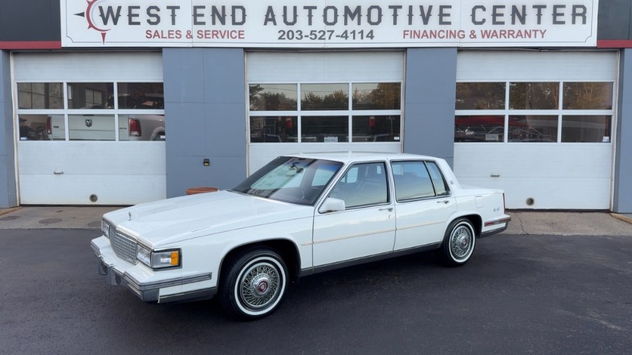 1987 Cadillac Deville/Fleetwood 4dr Sedan Deville, available for sale in Waterbury, Connecticut | West End Automotive Center. Waterbury, Connecticut