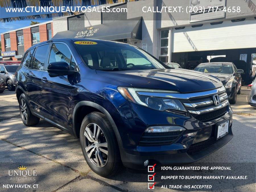 2016 Honda Pilot AWD 4dr EX-L, available for sale in New Haven, Connecticut | Unique Auto Sales LLC. New Haven, Connecticut 2016 Honda Pilot AWD 4dr EX-L, available for sale in New Haven, Connecticut | Unique Auto Sales LLC. New Haven, Connecticut
